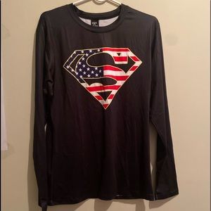 NWOT Spandex Superman Shirt (Bin C)